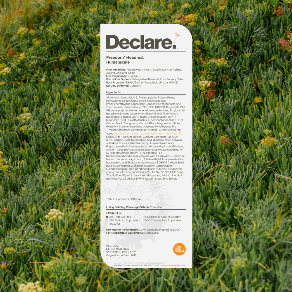 Product label for 'Declare' in a field of wheat