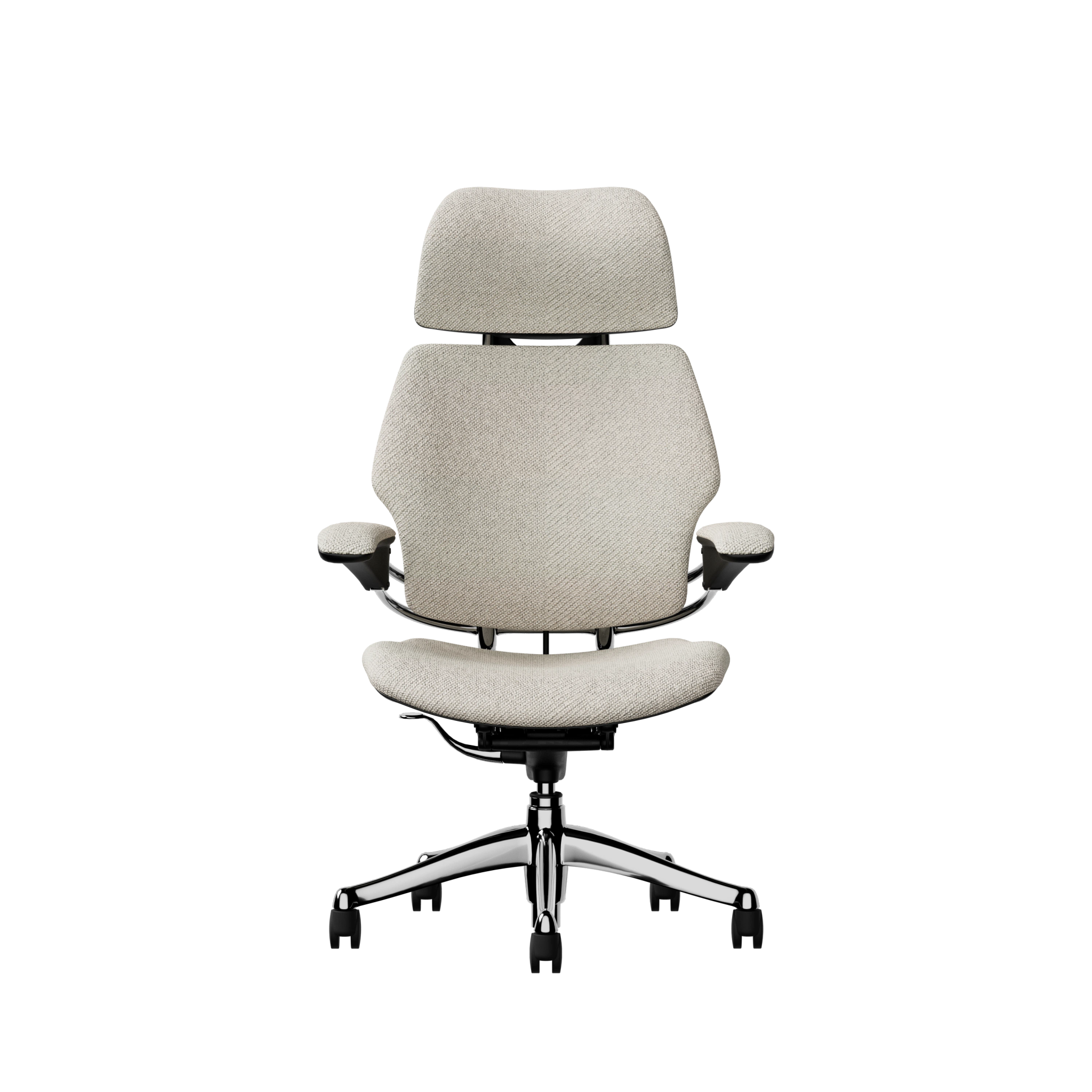 Polished Aluminum / Adjustable Height Duron Arms with Matching Textile / Coda 2: 0100