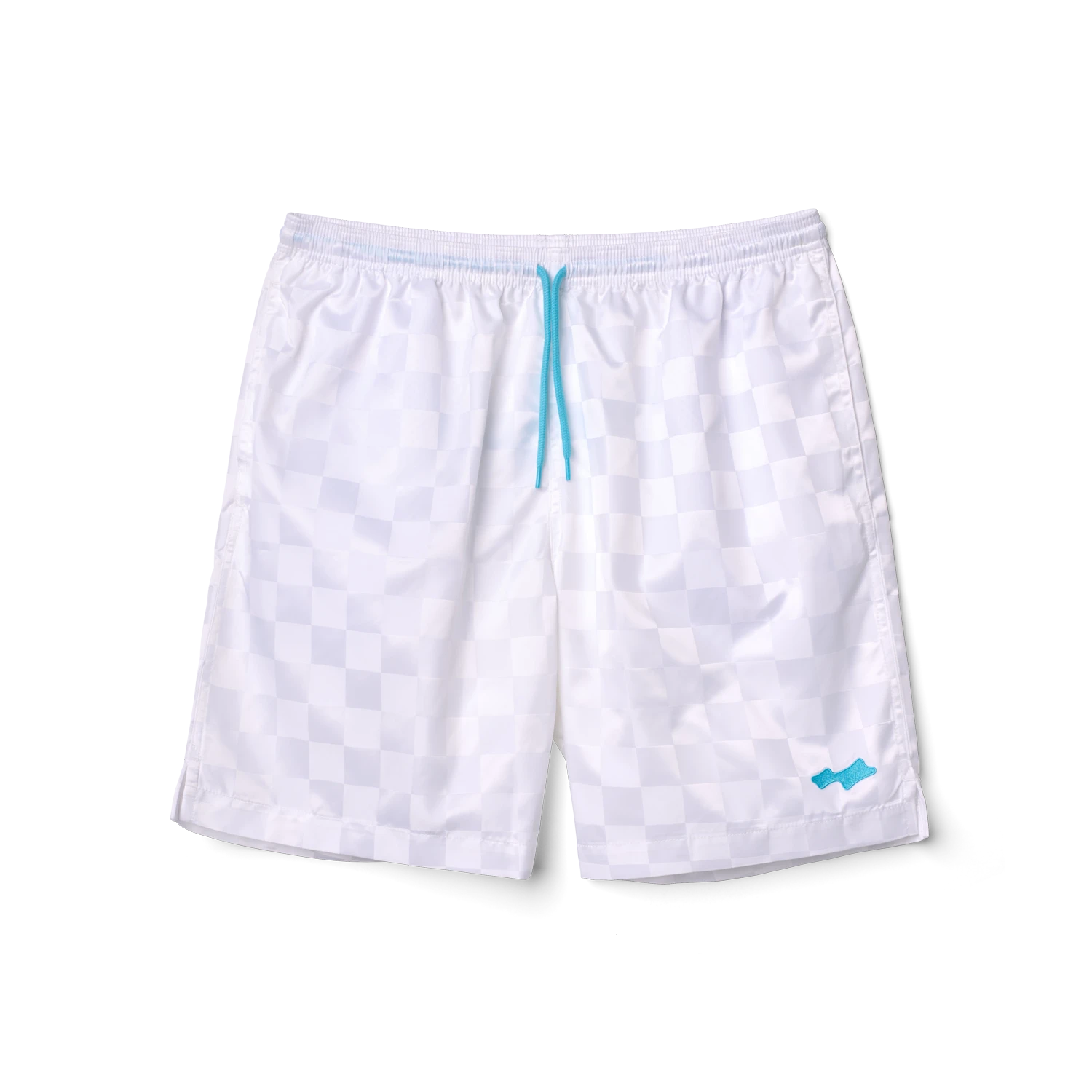 Checker Short in Mist, front view